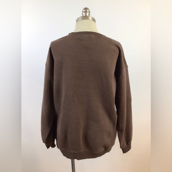 NWOT Freddy Krueger Brown Crew Loose Fit Sweater, sz MD - Picture 3 of 16